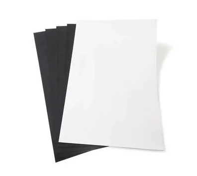 Manta Magnética 0,3mm Importada Branca Folha 10x15cm ideal para fotos