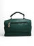 Bolsa feminina tiracolo transversal pequena na cor verde, com alça e zíper frontal.