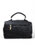 Bolsa feminina tiracolo pequena na cor preta, com alça e detalhes em metal.