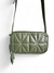 Bolsa Feminina Transversal Baú Pequena Verde Militar em Couro Legítimo - loja online