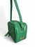 Bolsa Feminina Transversal Baú Pequena Verde Bandeira Couro Legítimo - loja online