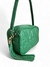 Bolsa Feminina Transversal Baú Pequena Verde Militar em Couro Legítimo - Città