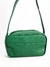 Bolsa Feminina Transversal Baú Pequena Verde Militar em Couro Legítimo - loja online