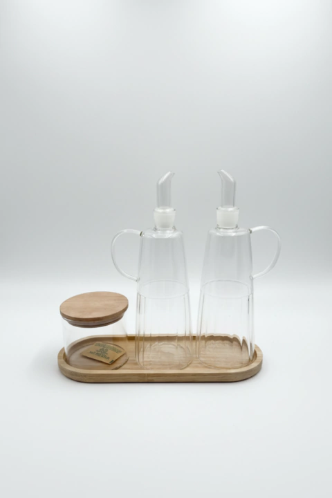 SET X 3 VINAGRERO, ACEIERO Y BOWL