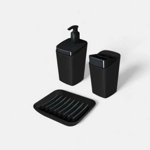 DISPENSER + PORTACEPILLO + JABONERA BIO