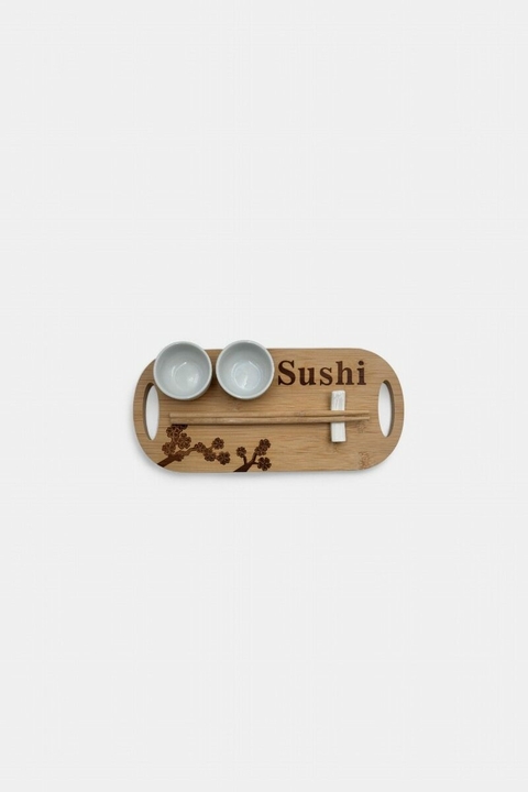 TABLA PARA SUSHI OVAL BAMBOO C/ACCESORIOS
