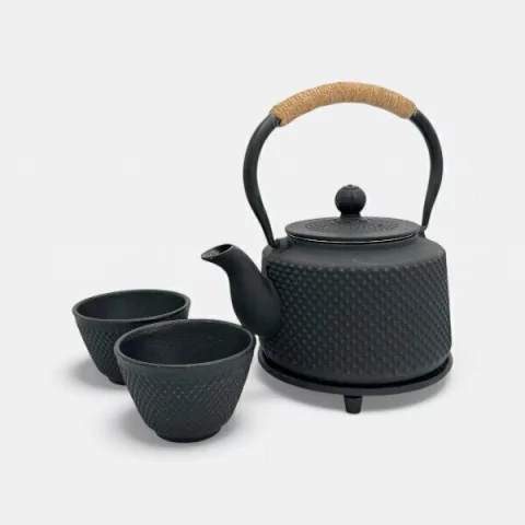 JUEGO DE TE SAKURA FUKUOKA HIERRO FUNDIDO