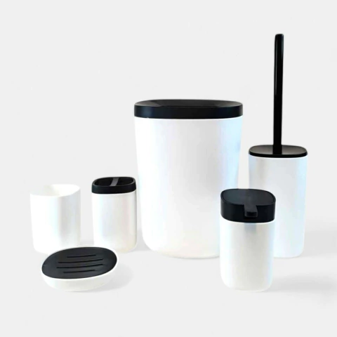 SET DE BAÑO 6 PIEZAS CUADRADO