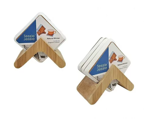 POSAVASOS DE MADERA X 6 UNIDADES