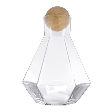 BOTELLA DE VIDRIO DIAMOND C/TAPA ESFERICA