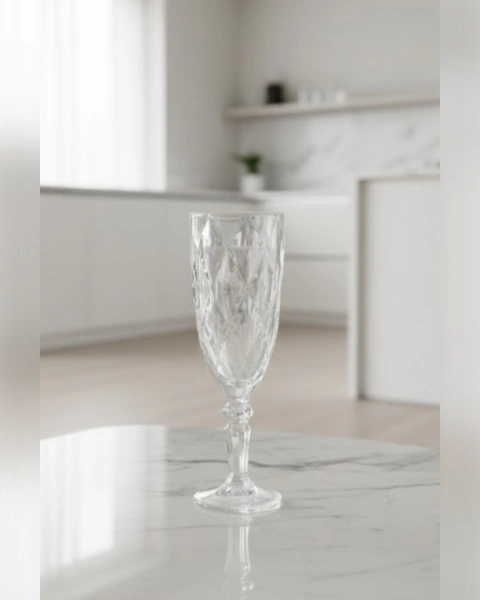 Copa Champagne Rombo Transparente 165 ml (Pack x6)
