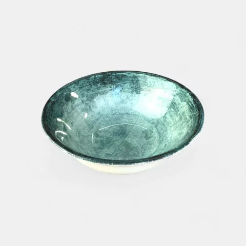 CAJA X6 BOWL MARMOLADO VERDE CUADRADO 16X5 CM