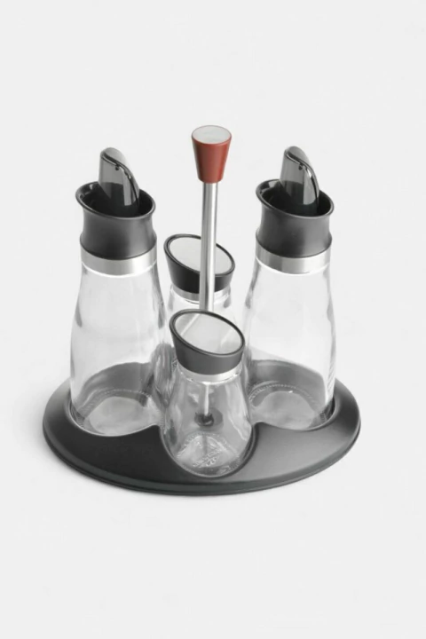 SET ALCUZA GLASS ACEITERO VINAGRERO