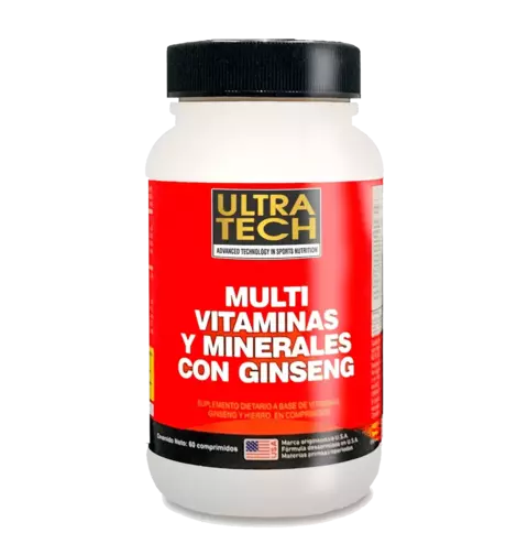 Multi vitaminas y minerales con Ginseng x 60 comp