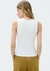 Regata Feminina Slim Em Ribana Canelada - Branca - Machado Store