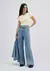 Blusa Básica Feminina Cropped Em Ribana Canelada - Creme - loja online