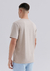 Camiseta Hering Comfort Com Bordado - Bege na internet