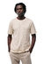 Camiseta Masculina Manga Curta Texturizada - Bege - Machado Store