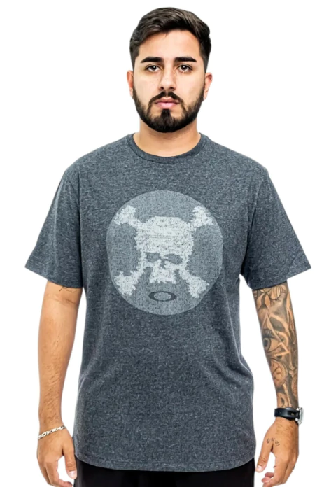 Camiseta Oakley Skull - Cinza Escuro - comprar online