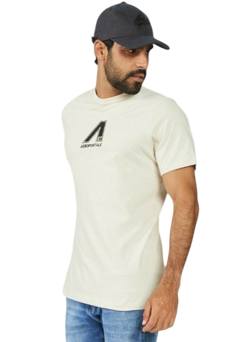 Camiseta Masculina Aeropostale - Creme - comprar online