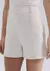 Shorts Feminino Em Alfaiataria - Creme - comprar online