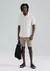 Camisa Masculina Manga Curta Slim Com Linho - Off white na internet