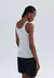 Regata Básica Feminina Slim Em Ribana Canelada - Cinza - Machado Store