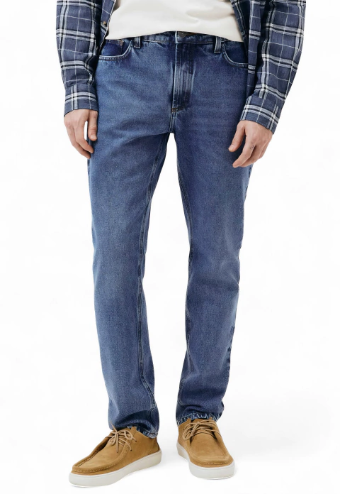 Calça Jeans Hering Slim - Azul Marmorizado - comprar online