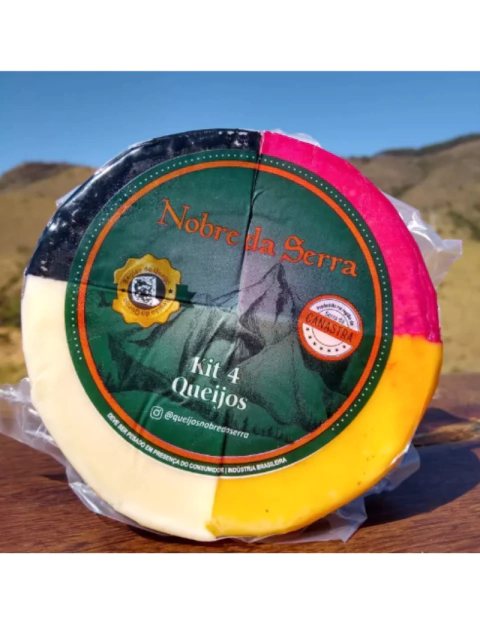 Kit 4 Queijos C/ Capa Preta Nobre da Serra 600g - comprar online