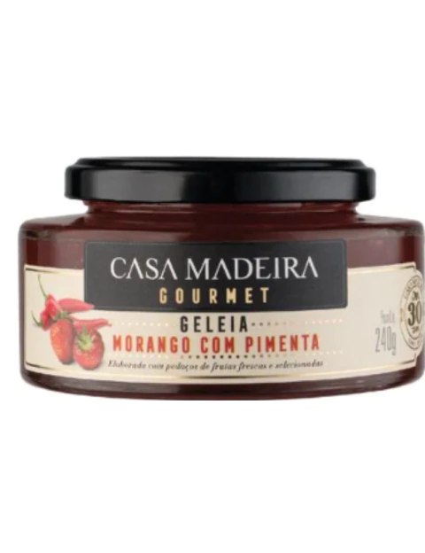 Geléia Gourmet Casa Madeira Morango com Pimenta 240g - comprar online