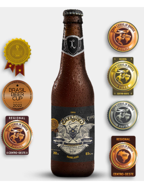 Cerveja Louvada Dark Side 355ml - comprar online