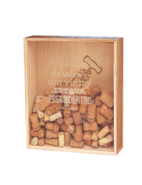 Caixa Porta Rolhas C/ Tampa - comprar online