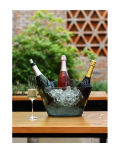 Champanheira Boccati Itália para 3 garrafas - Transparente na internet