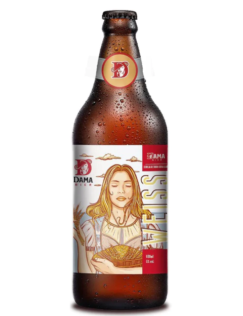 Cerveja Artesanal Dama Bier Weiss 600ml - comprar online