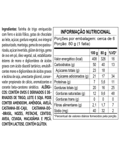 Panettone de Gotas de Chocolate Delicê 250g na internet