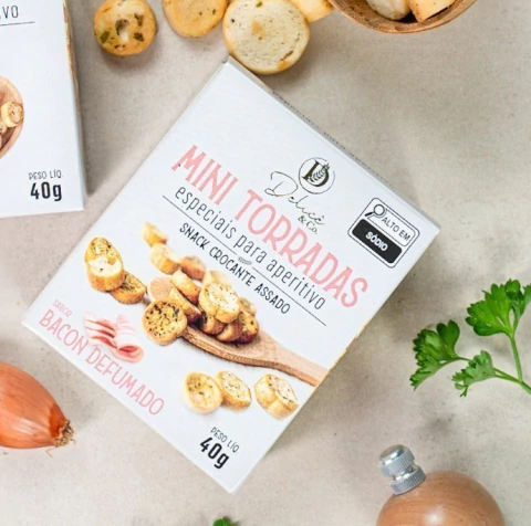 Mini Torrada Bacon Delicê 40g - comprar online
