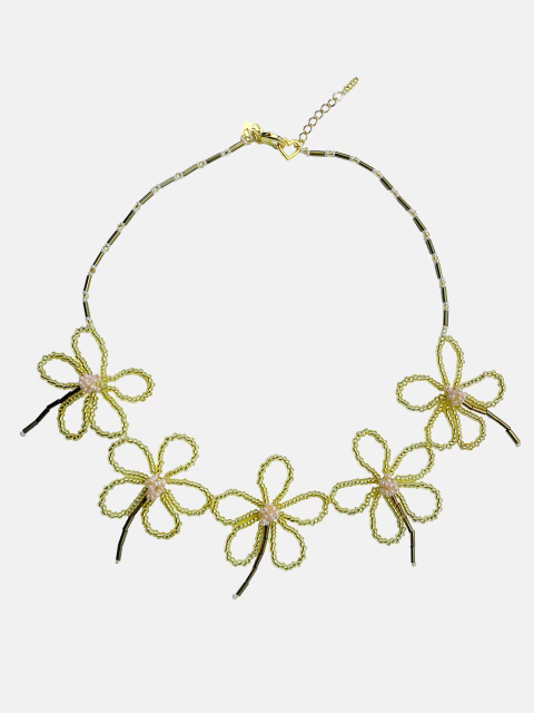 Colar Varias Flores Áurea - comprar online