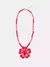 Colar Hibisco - rosa e vermelho - comprar online