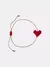 Pulseira de Coração Macramê Fio Brilhoso - comprar online