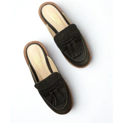 Mule Allure em Couro Camurça com Tassel - loja online