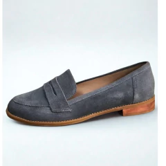 Mocassim Feminino Camurça Allure – Azul Jeans - Allure
