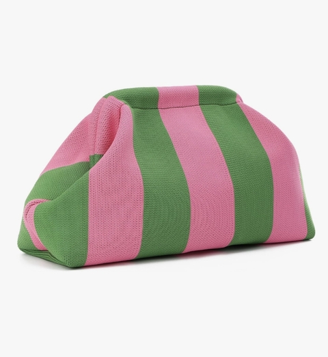 Pochette verde y rosa - comprar online