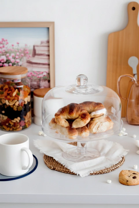 Campana Para Tortas Con Tapa de Vidrio