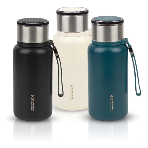 BOTELLA TERMICA ACERO INOXIDABLE 600ML CON FILTRO