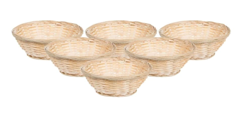 Pack Panera Mimbre 17Cm Crystal Rock 6 Unidades.