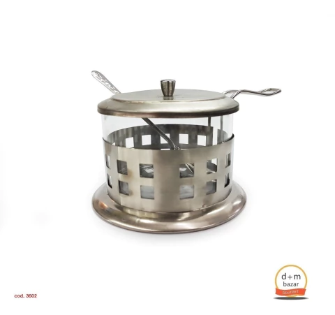 AZUCARERA QUESERA CUCHARA ACERO