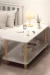 Mesa Ratona Rectangular Blanca 2 Niveles