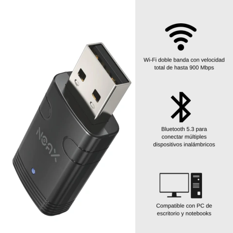ADAP NOAX USB WIFI Y BLUETOOTH
