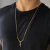 CORRENTE GROSSA CRISTO GRANDE BANHO OURO 18k - comprar online