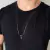 CORRENTE PIASTRINE COM PINGENTE CRISTO GRANDE RÓDIO NEGRO - buy online